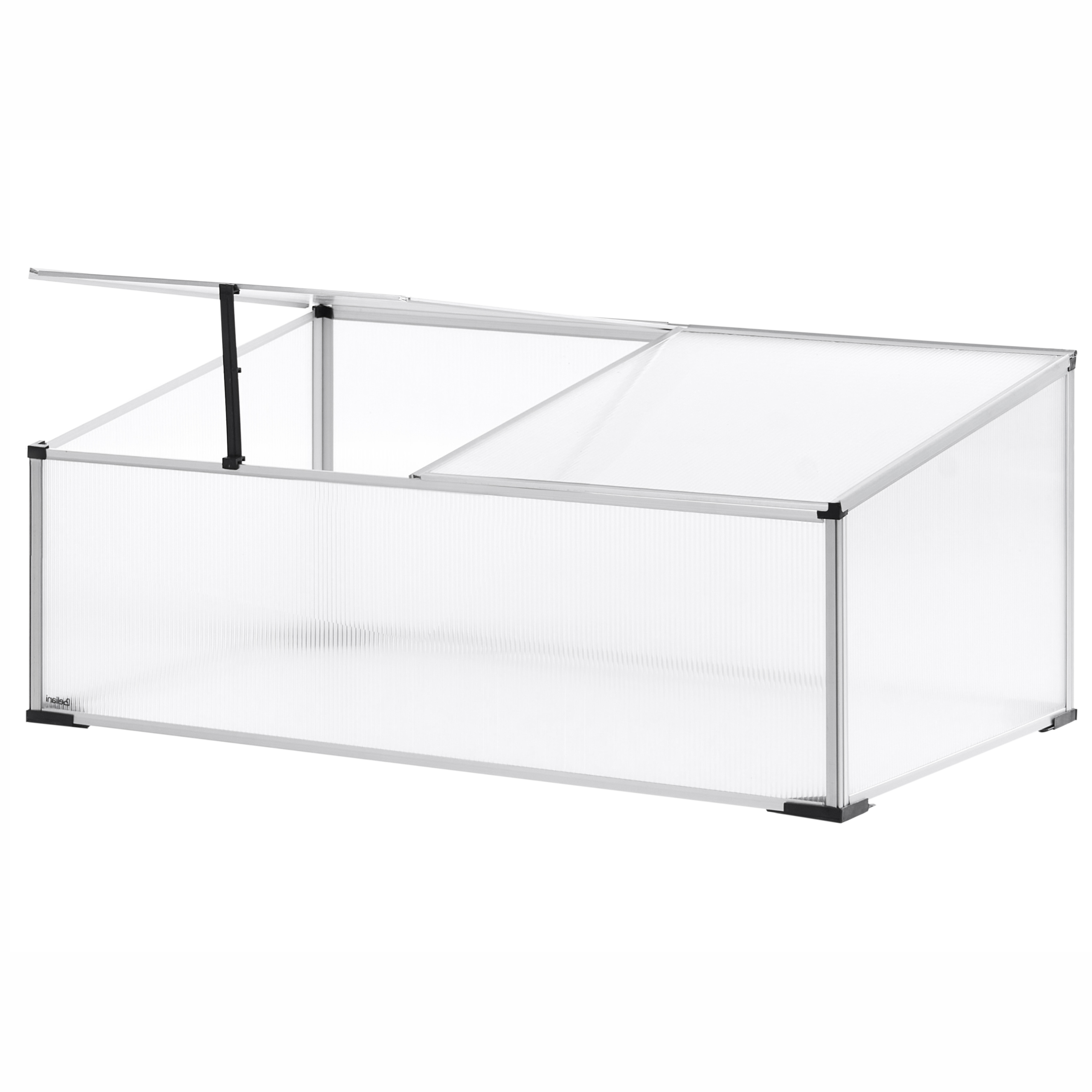 Växthus för trädgård SERIFOS 100 cm 60 cm Silver