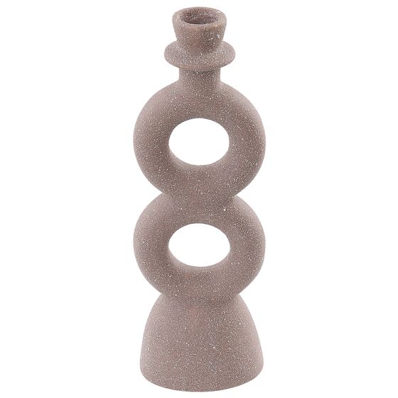 Ljusstake NAOUSA 23 cm Keramik Beige