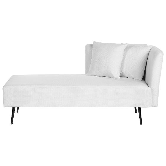 Högervänd schäslong RIOM Vit