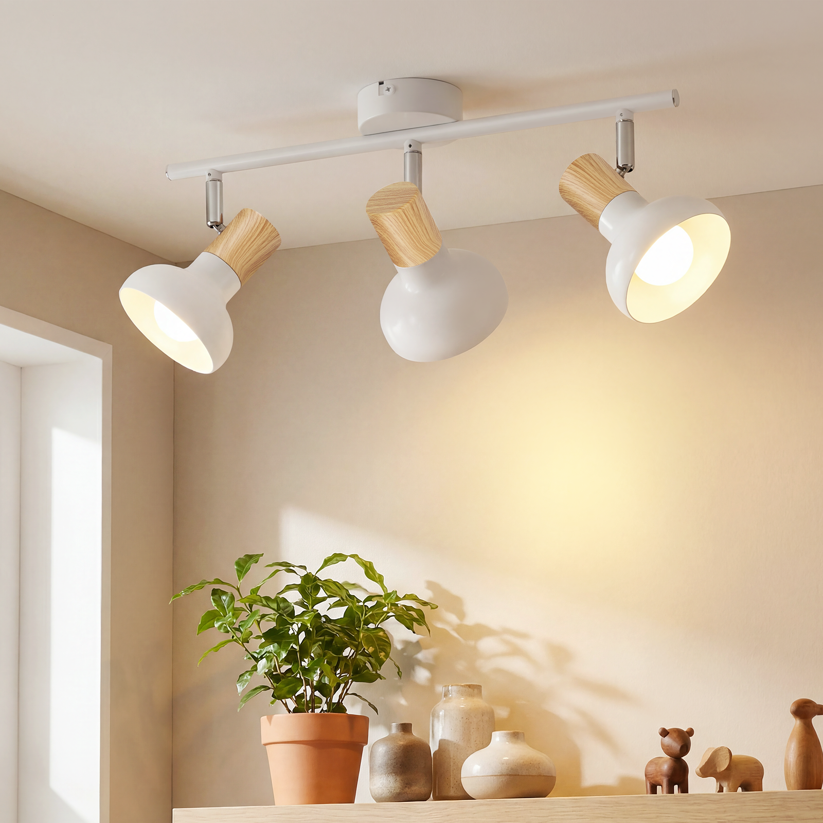 NETTLIFE Vintage - takspotlight E14, för industriellt bruk, justerbar järnskärm, utan glödlampa