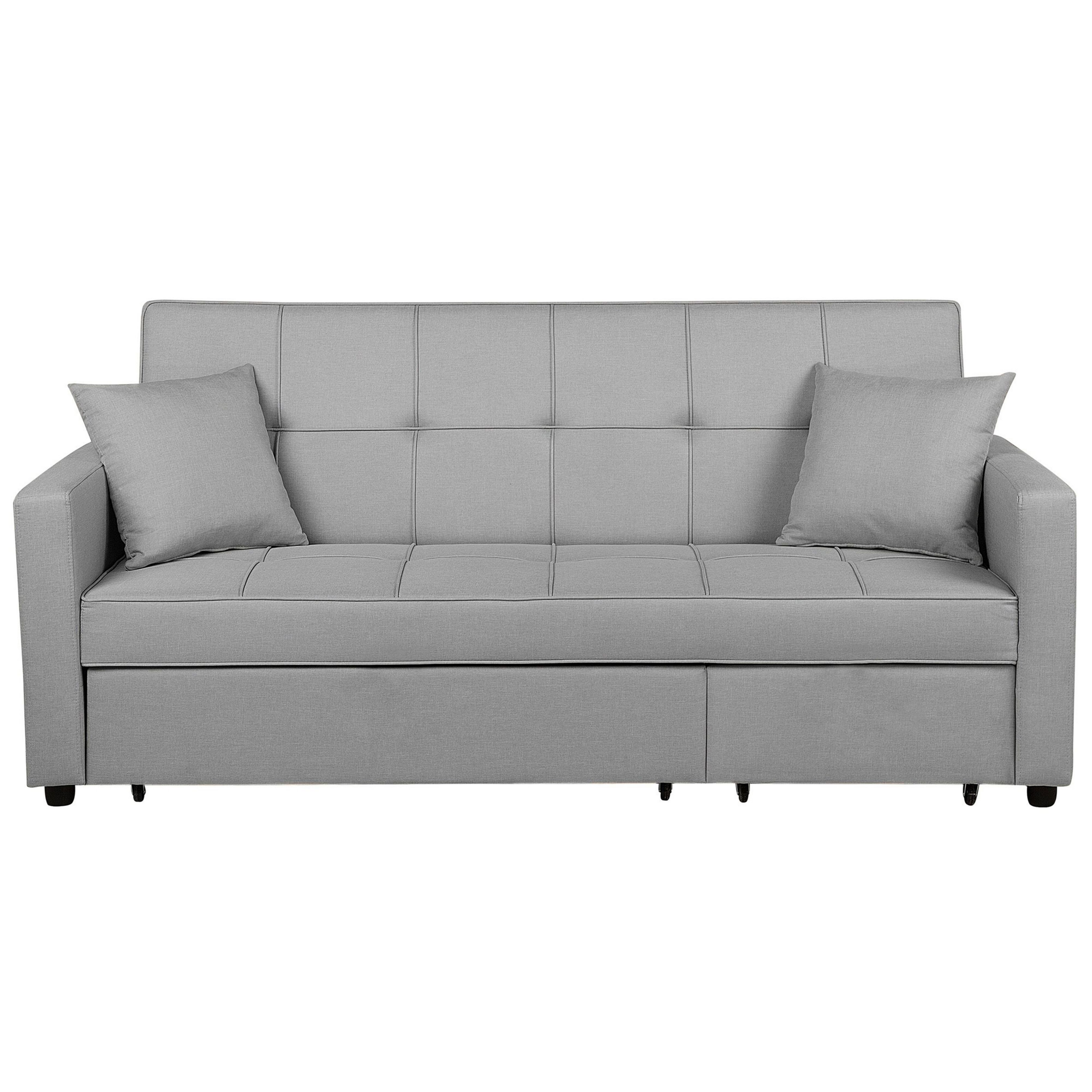 Bäddsoffa 3-sits GLOMMA Ljusgrå