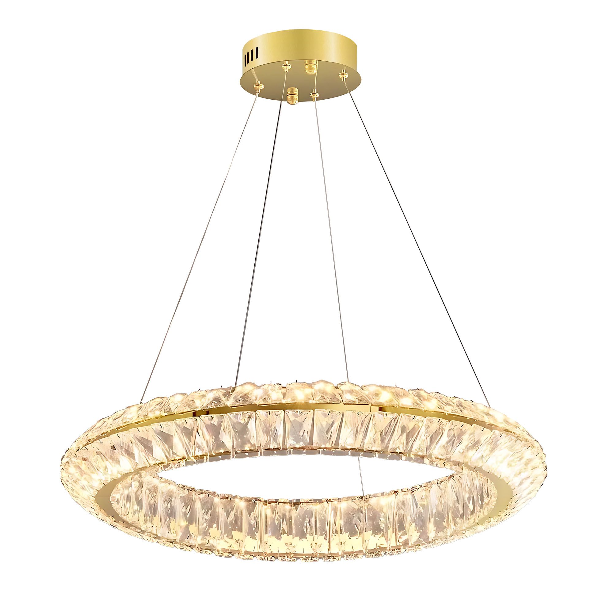 TOOLIGHT hängande taklampa APP1768-CP 60cm LED Guld 60x60x95cm