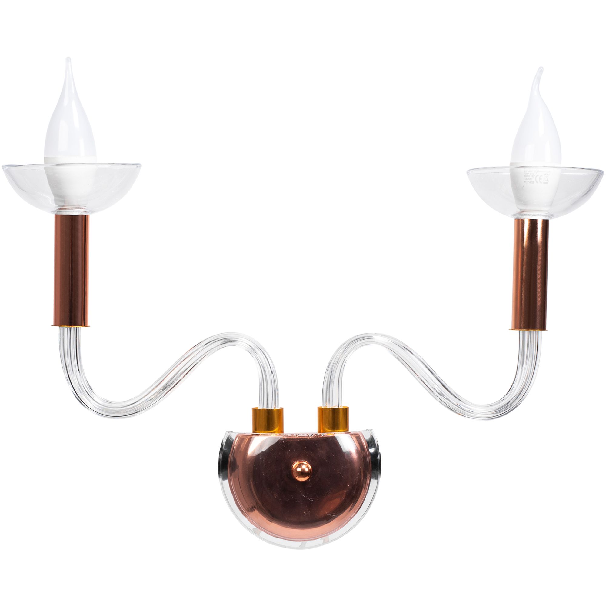 TOOLIGHT vägglampa APP1082-2W Transparent 4x45x24cm