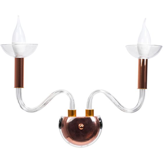 TOOLIGHT vägglampa APP1082-2W Transparent 4x45x24cm