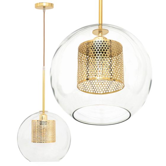 TOOLIGHT hängande taklampa APP554-1CP 20CM Guld 60x20x60cm