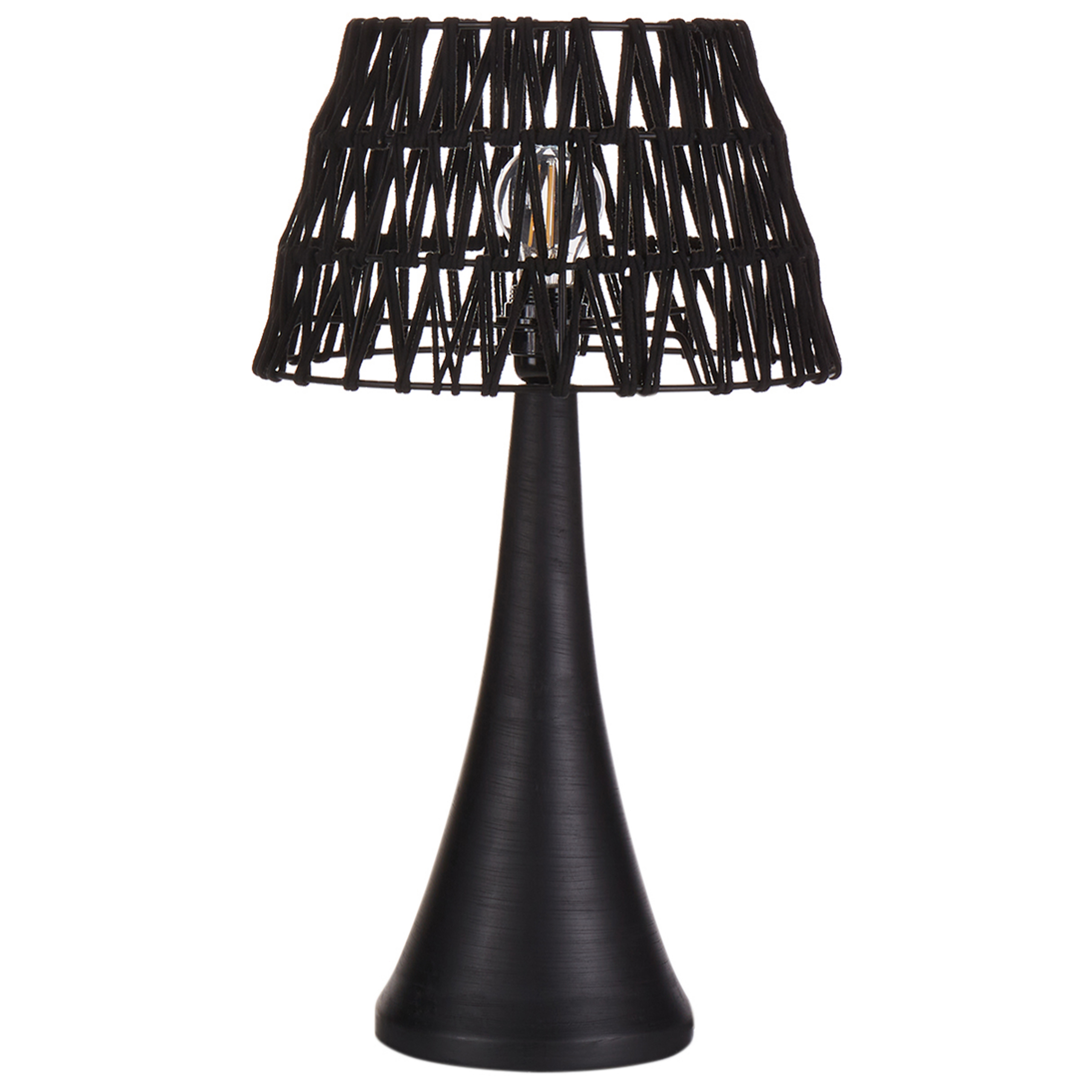 Bordslampa PELLEJAS Mangoträ Svart