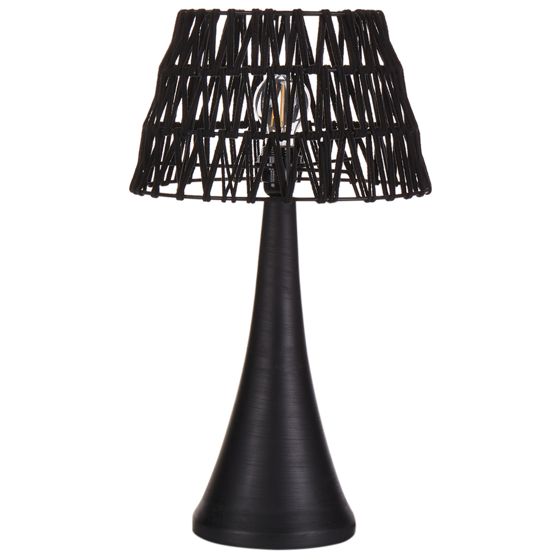Bordslampa PELLEJAS Mangoträ Svart