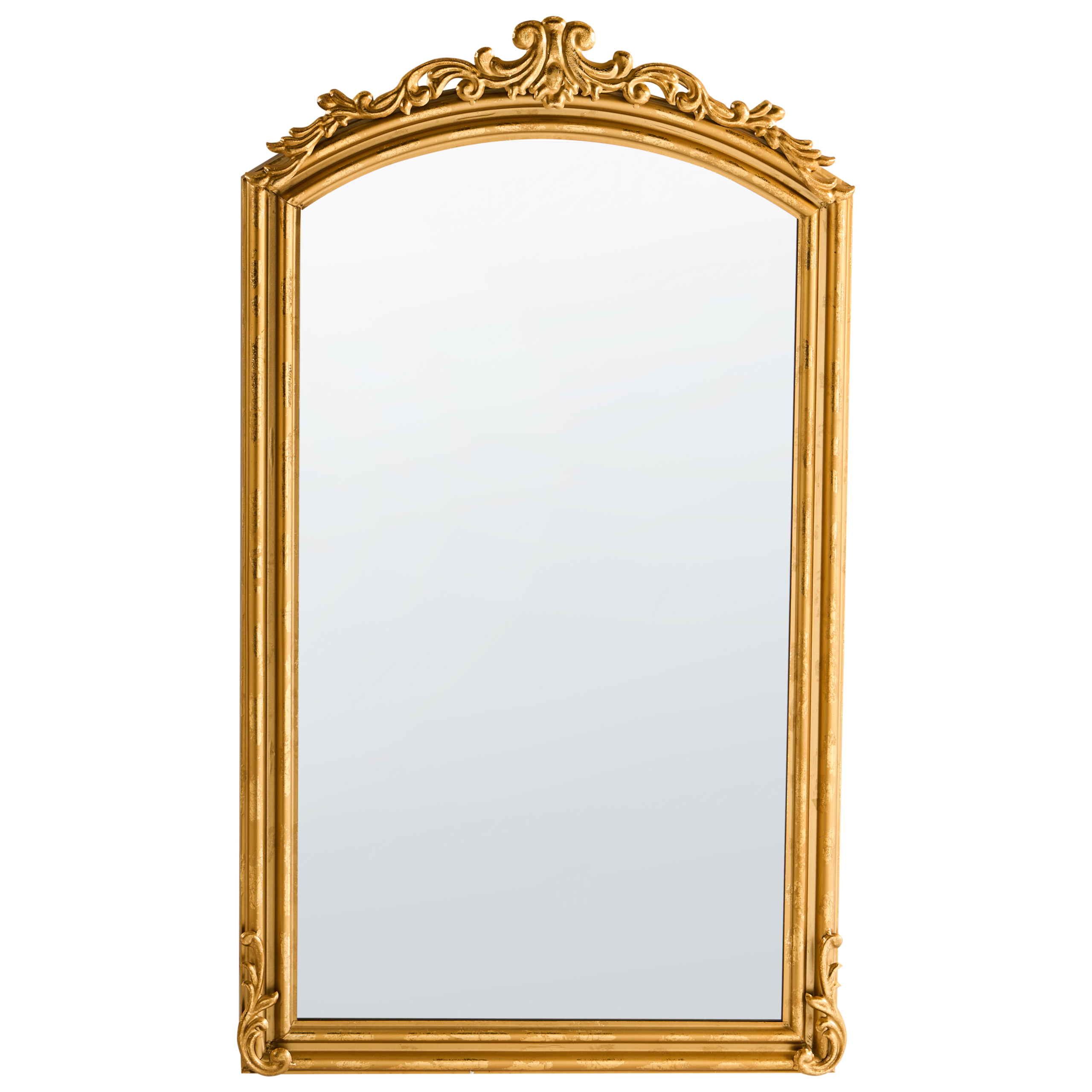 Väggspegel GORGES 55 cm 96 cm Metall Guld
