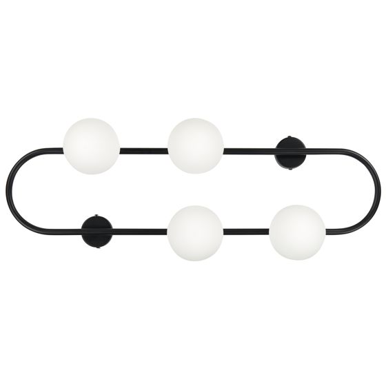 Vägglampa YANGO Metall Svart