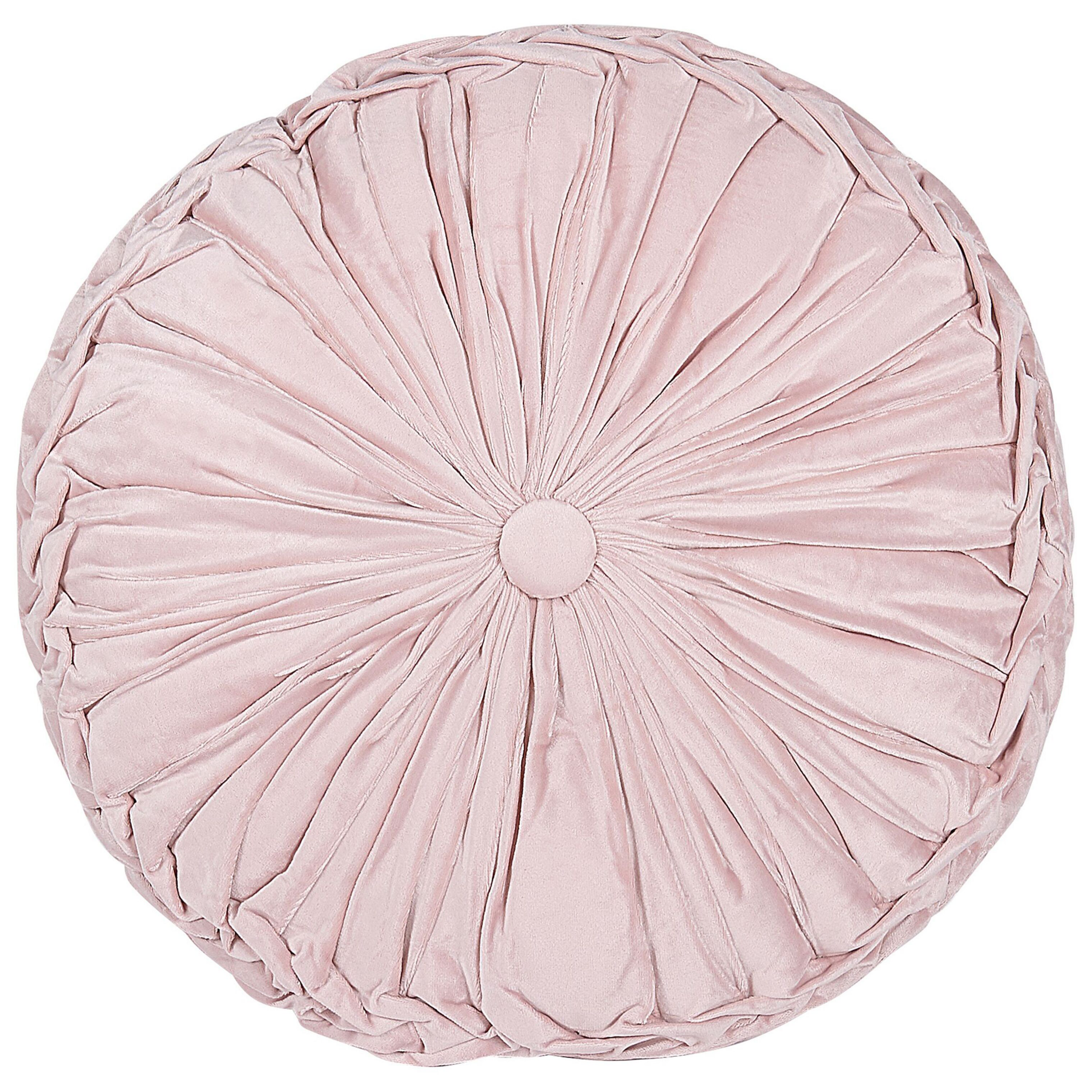Prydnadskudde UDALA 40 x 40 cm Rosa Monokromt