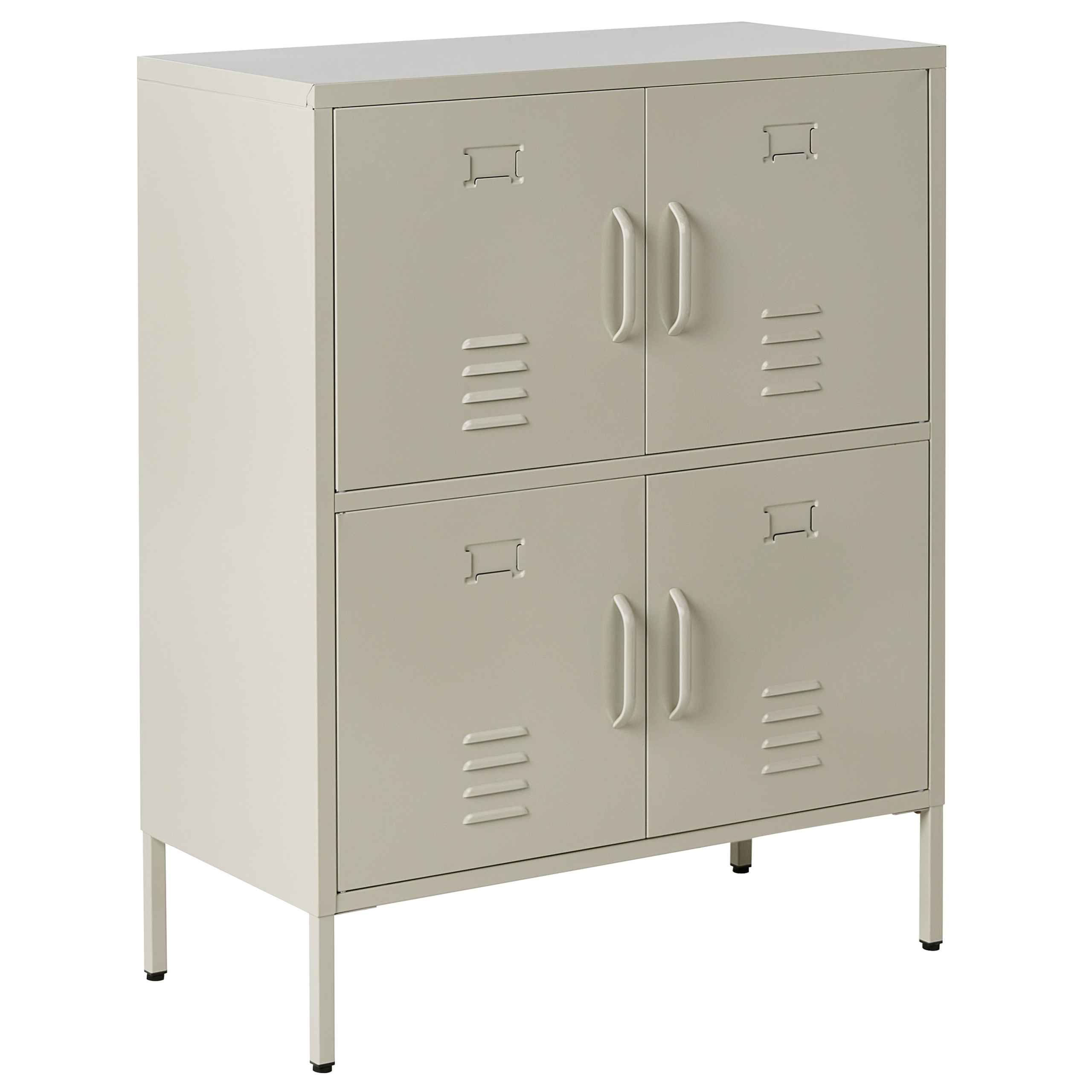 Förvaringsenhet HOLBECK Metall Ljusbeige