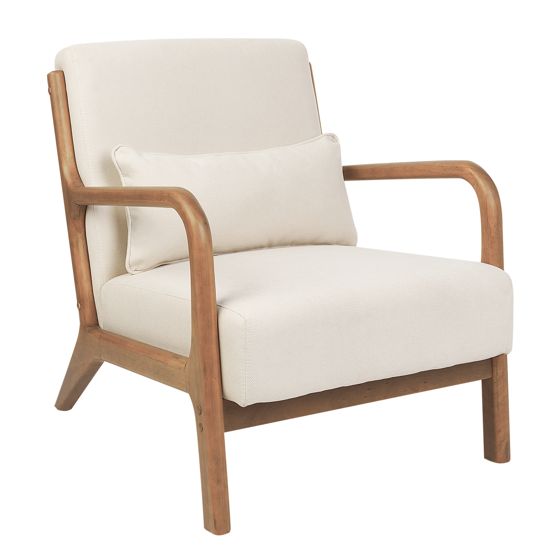 Fåtölj SKOVDE Ljusbeige