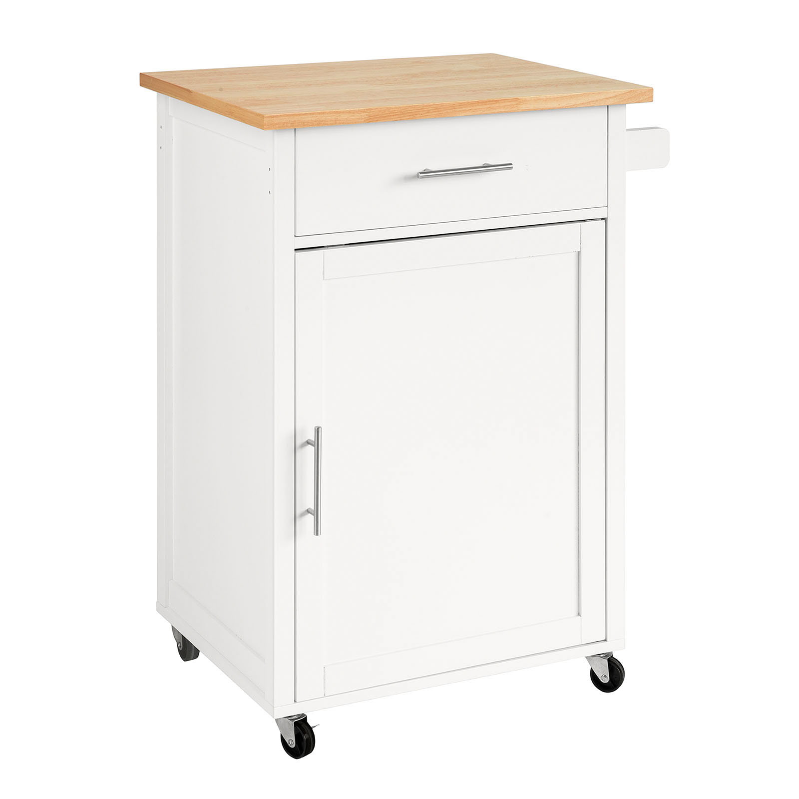 SoBuy, Köksö på hjul, Köksöar, Arbetsbord Kök, serveringsvagnar, med 1 lådor, med 1dörr, FKW102-WN