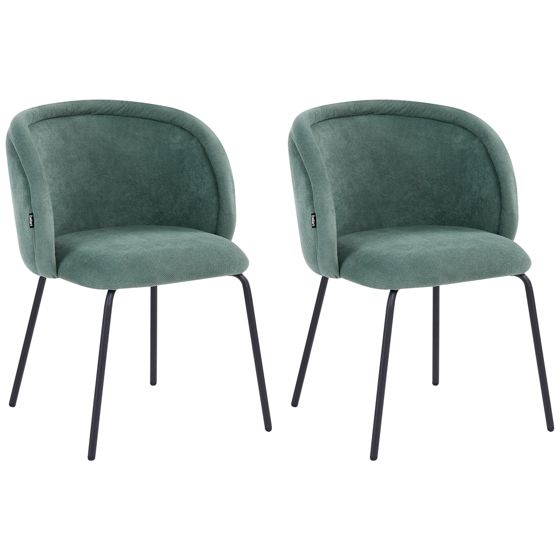 Set med 2 matstolar SARASOTA Ljusgrön