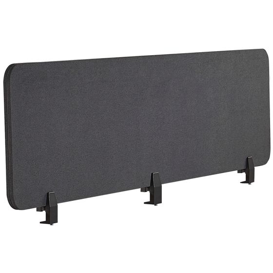 Skiljevägg för skrivbord WALLY 180 x 40 cm Mörkgrå