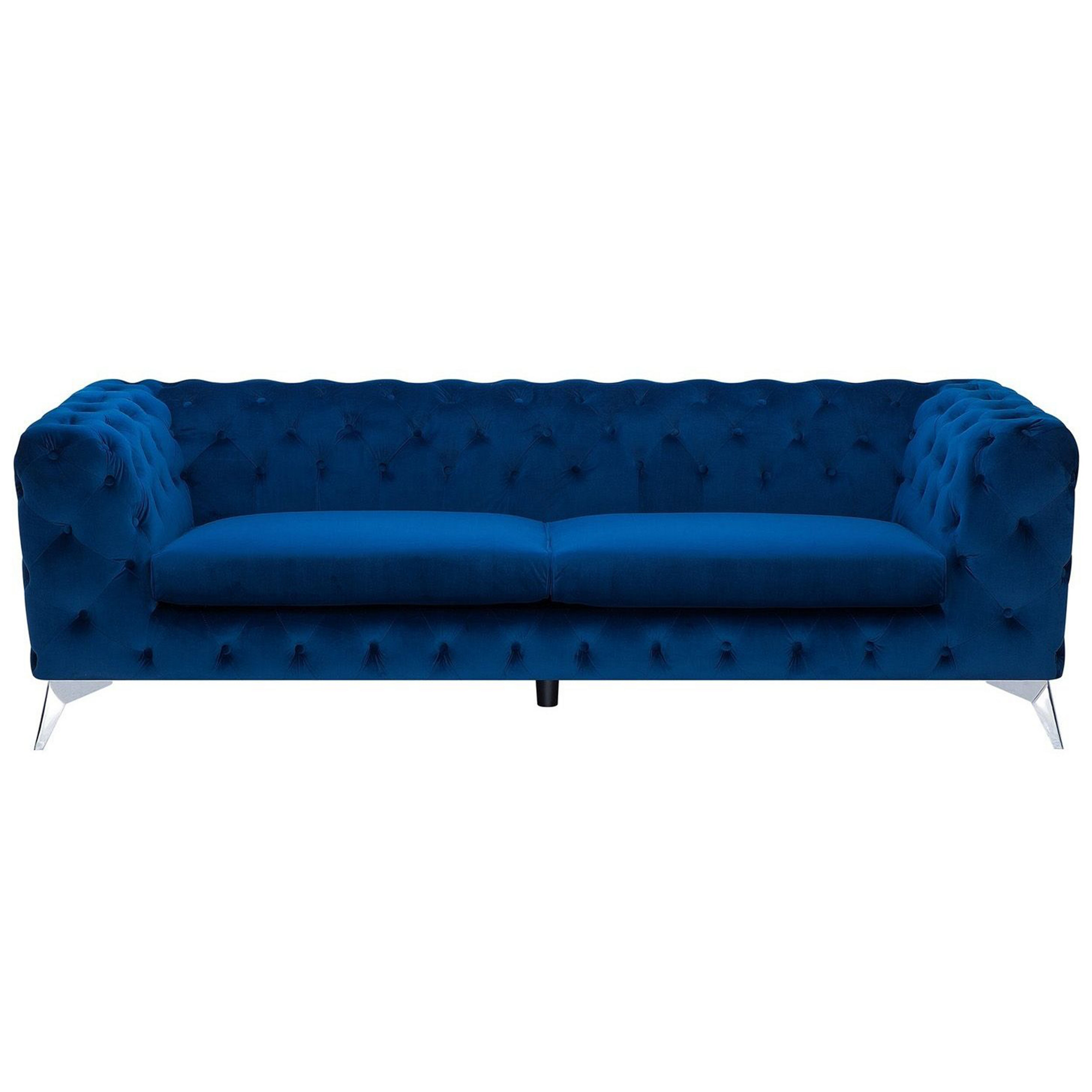 Soffa 3-sits SOTRA Sammet Marinblå
