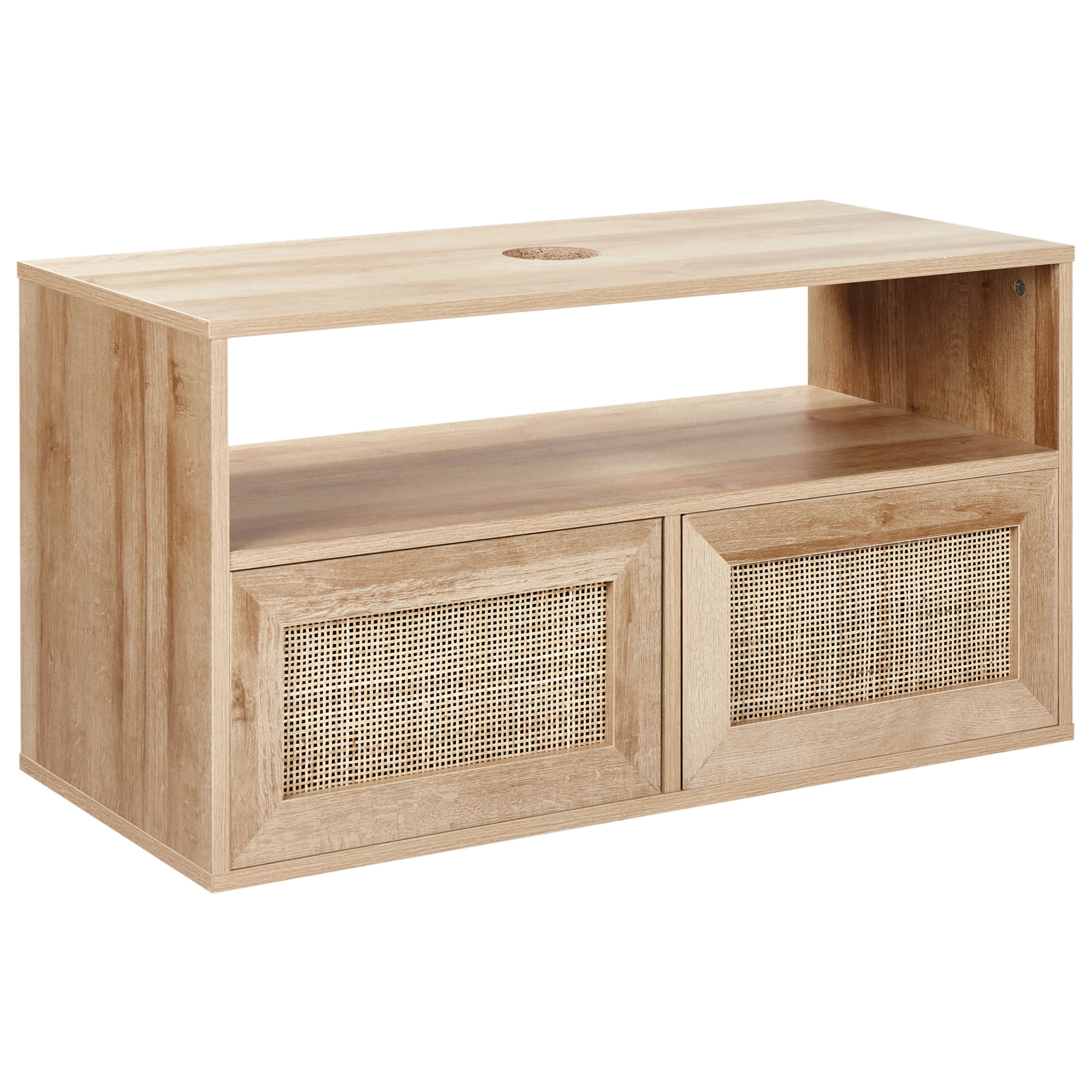 Väggmonterad kommod ROSELL 86 cm Ljusbrun