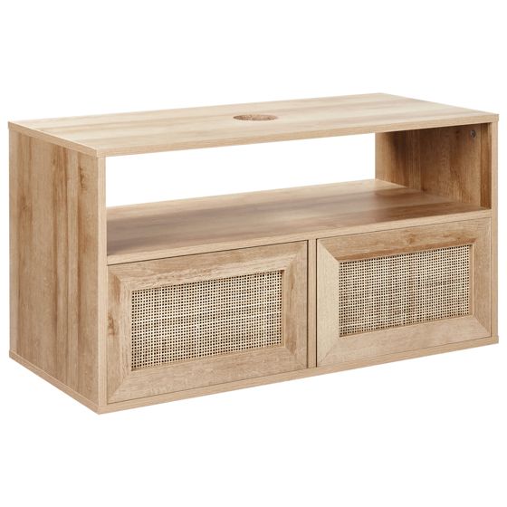 Väggmonterad kommod ROSELL 86 cm Ljusbrun