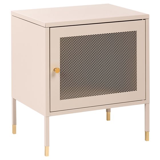 Sängbord OSSETT Metall Beige