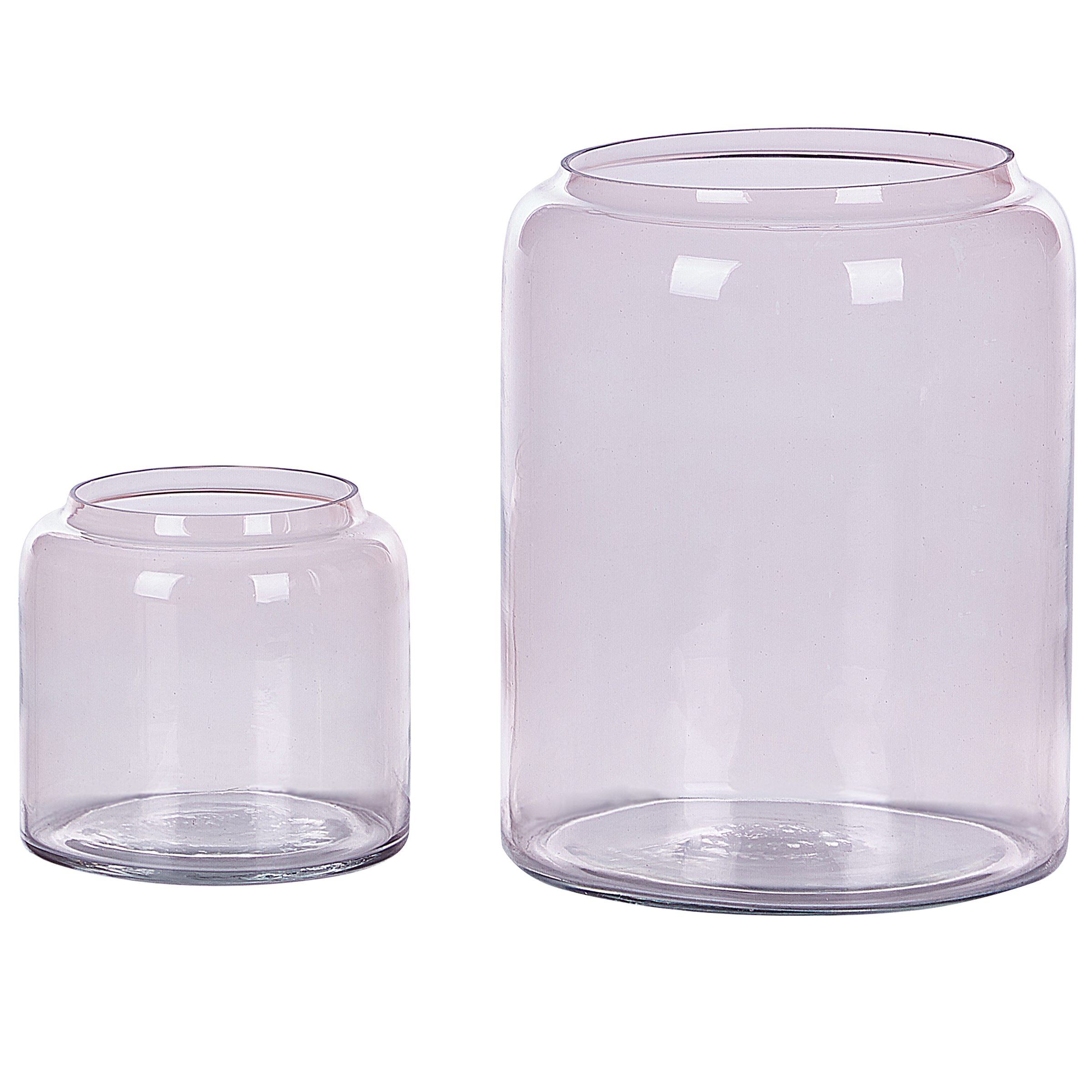 Dekorationsvas RASAM 20/11 cm Glas Pastellrosa