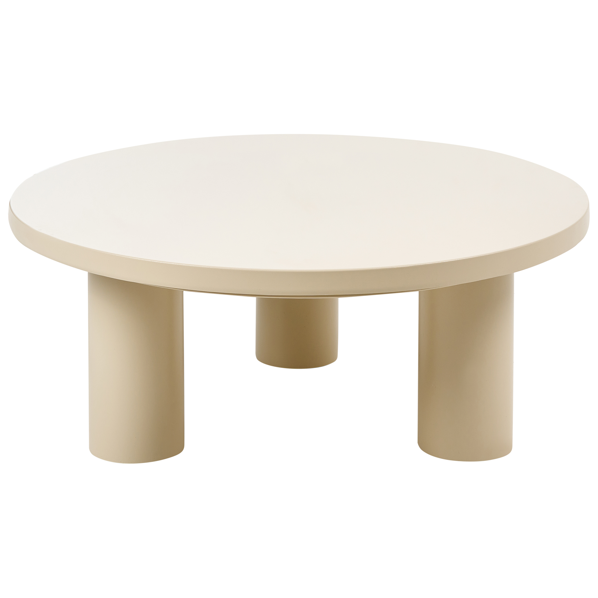 Trädgårdssoffbord VIPITENO 80 cm 80 cm Metall Beige
