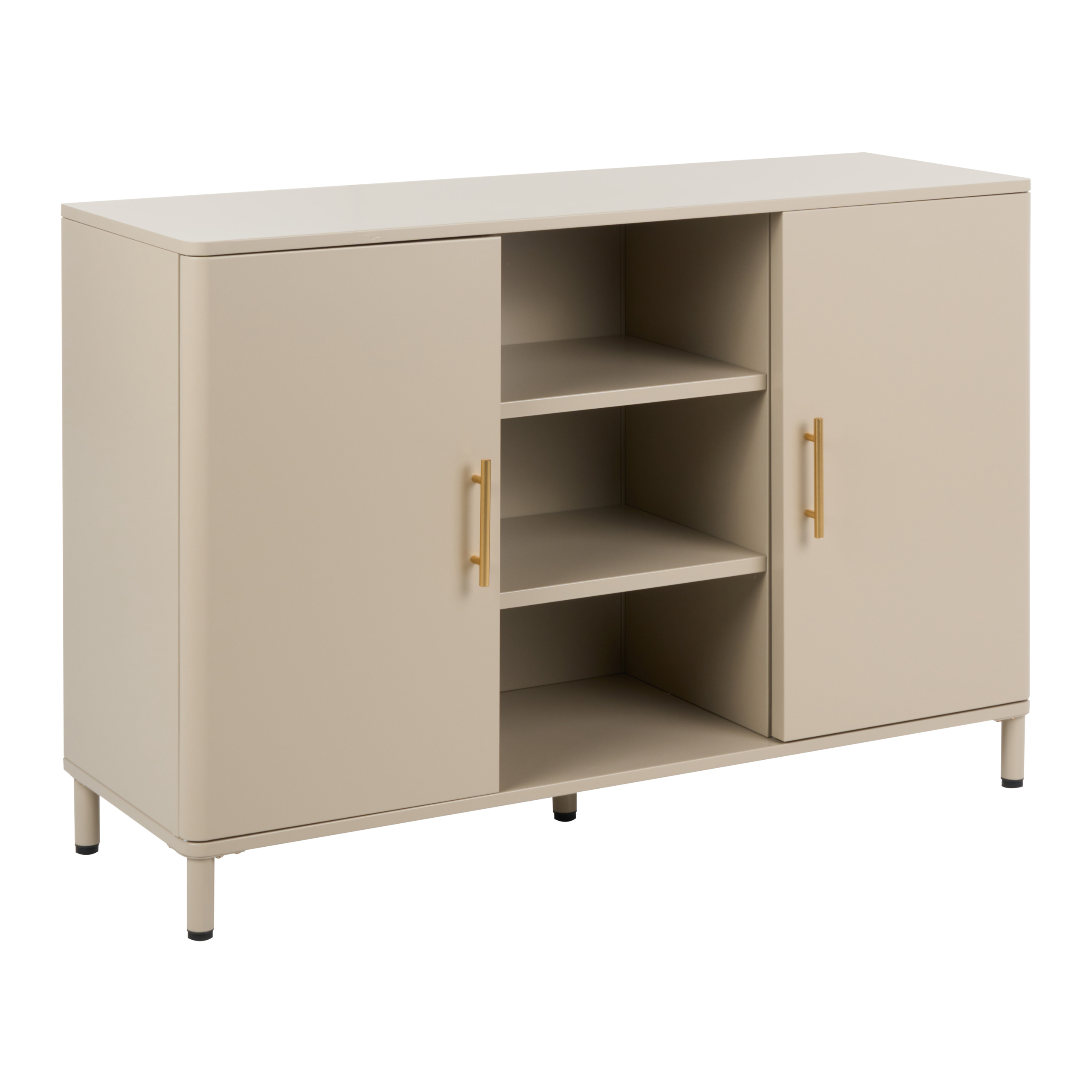 Sidobord OMBURA Metall Beige
