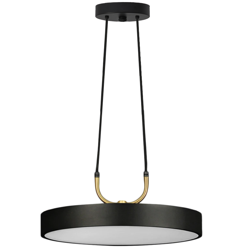 TOOLIGHT hängande taklampa LED APP947-1CP ROUND 30cm Svart 30x30x4cm