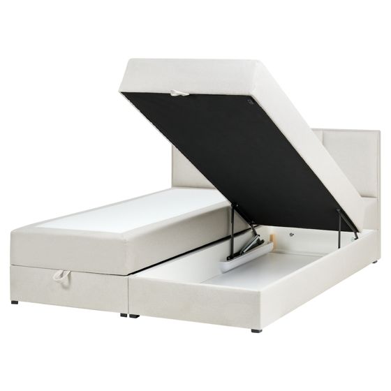 Kontinentalsäng med förvaring BARONET Off-White 160 x 200 cm