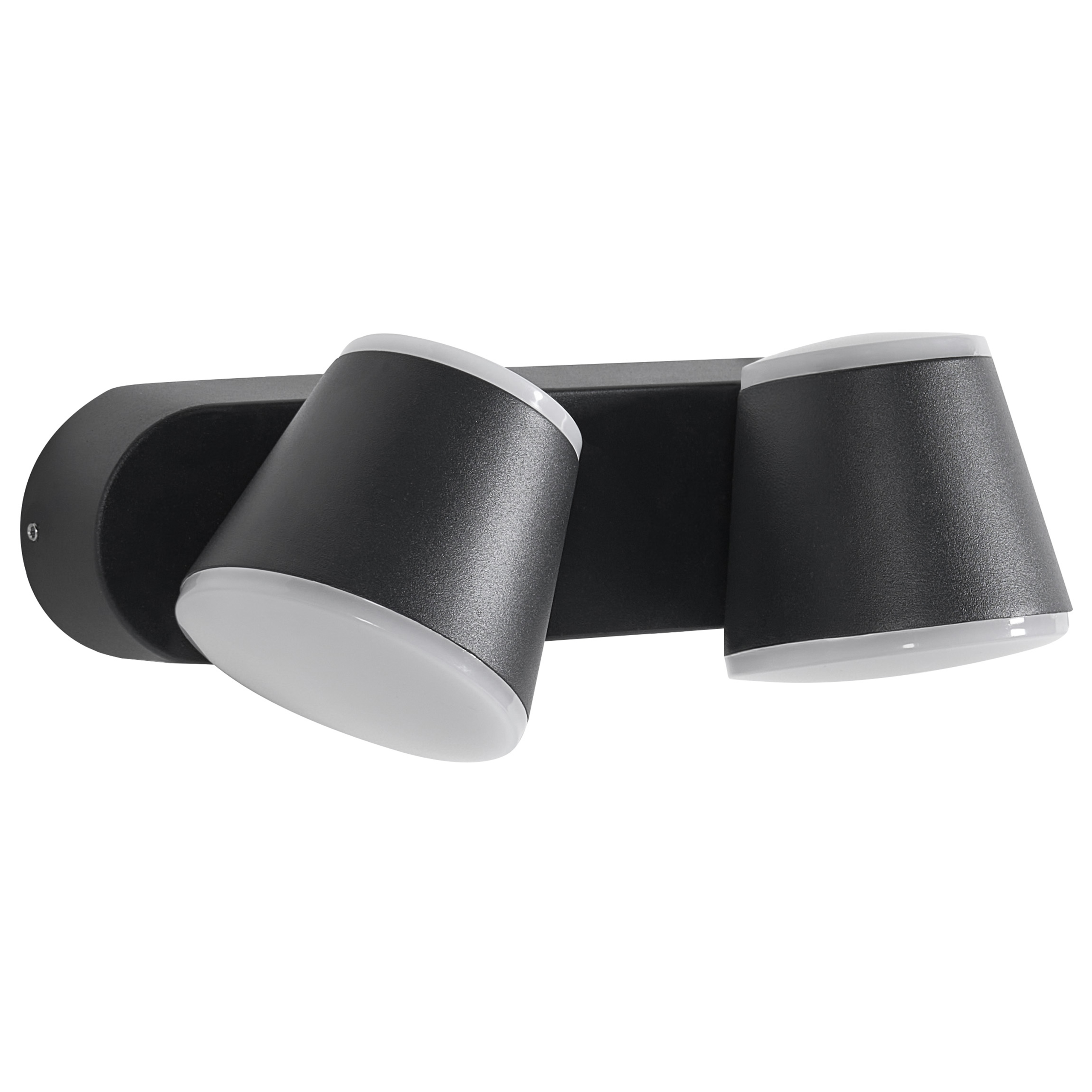 LED-vägglampa för utomhusbruk TENORIO Svart