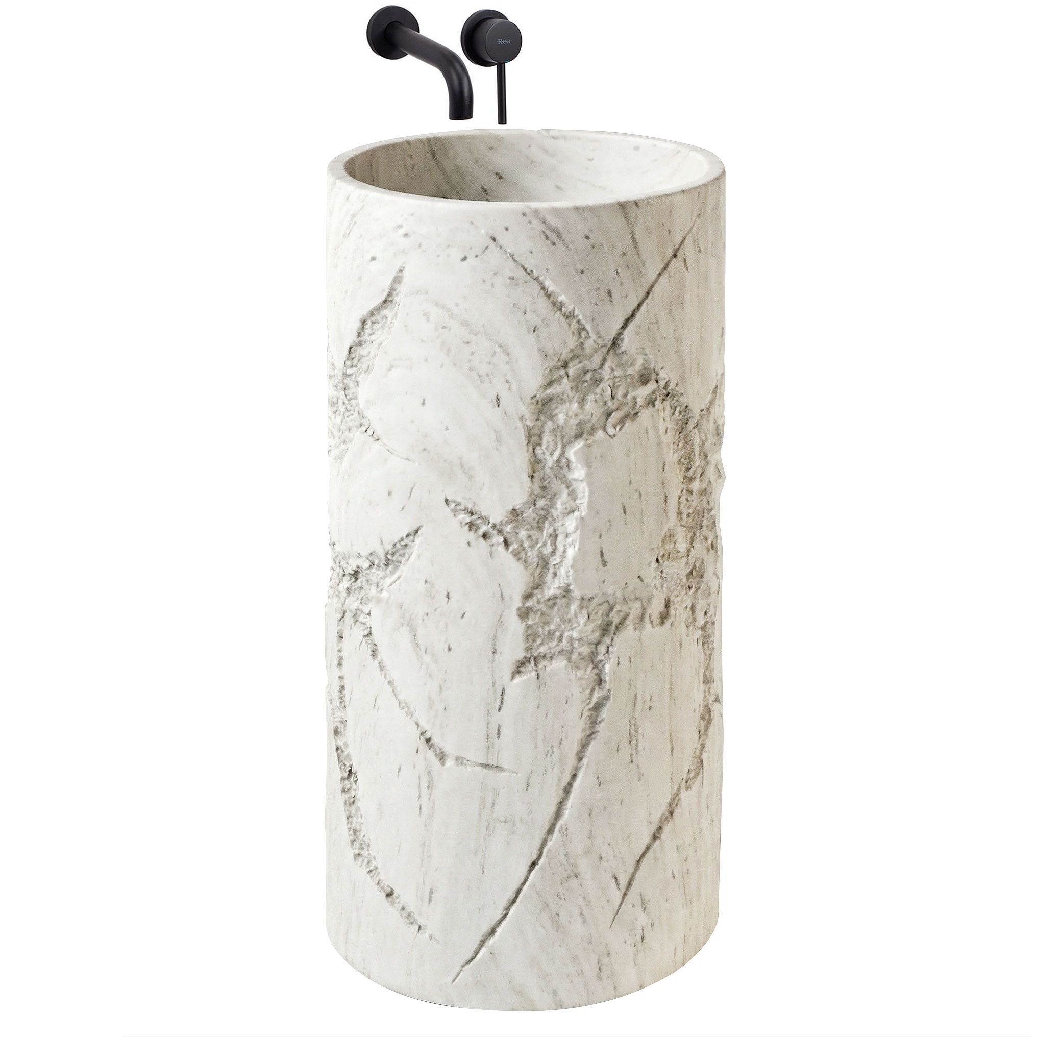 REA fristående tvättställ Revello , Beige, 46x46x85,5cm