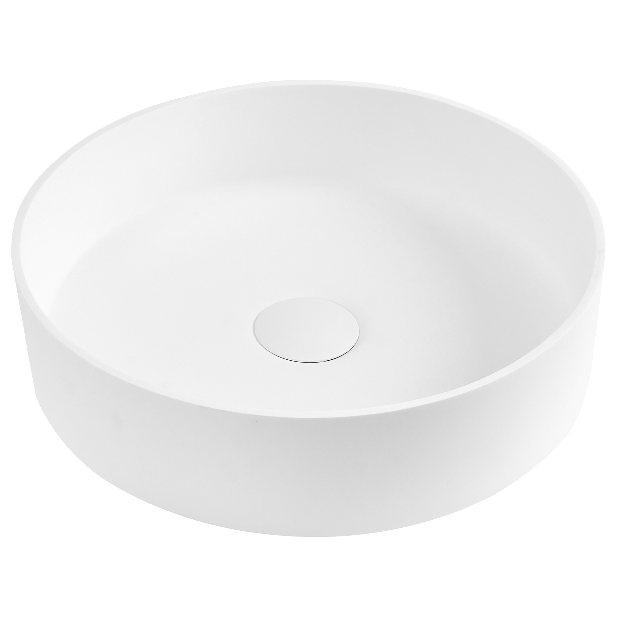 Tvättställ för bänkskiva SALITRAL ⌀ 36 cm Vit