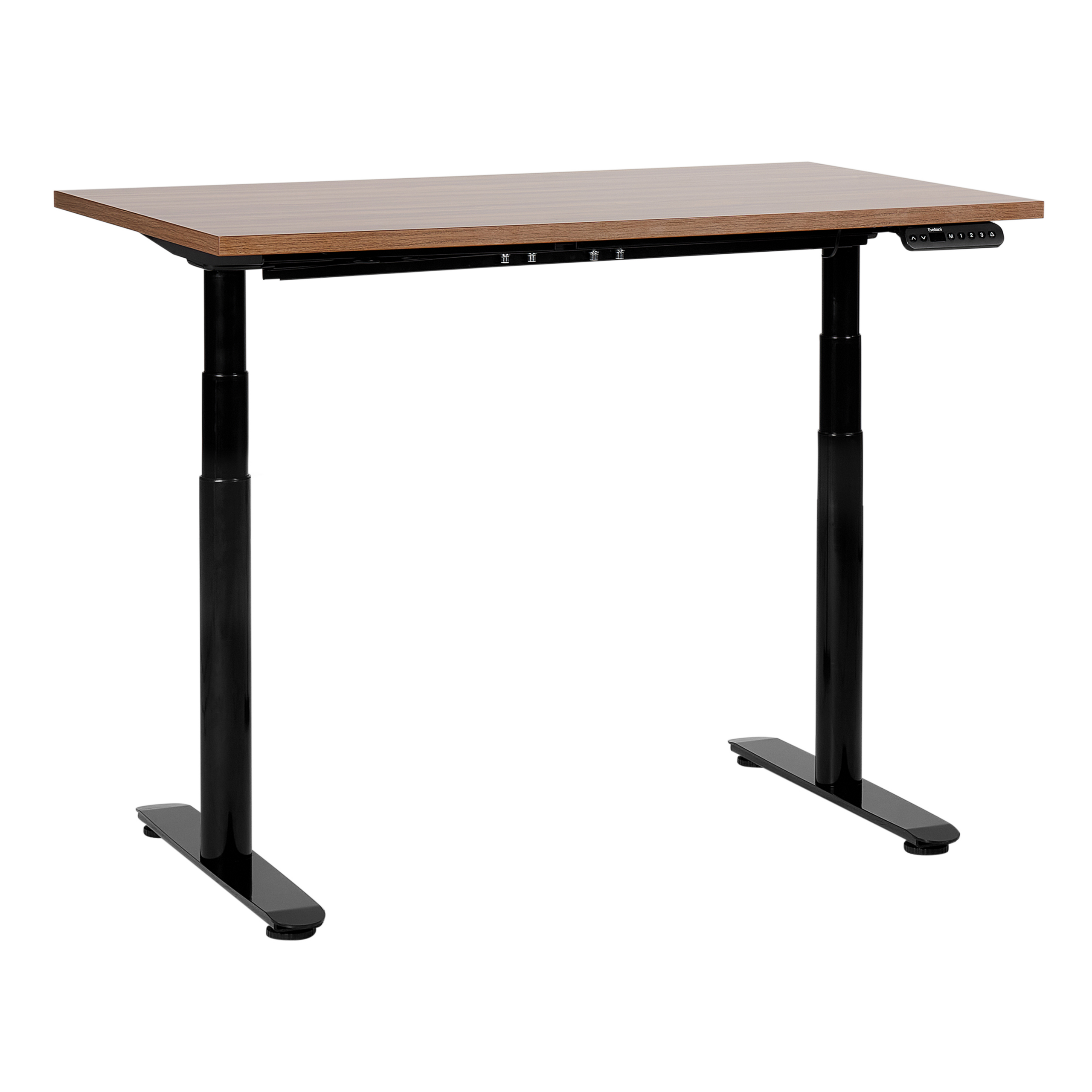 Elektriskt höj- och sänkbart skrivbord DESTINAS 120 cm 72 cm Brun/ Svart