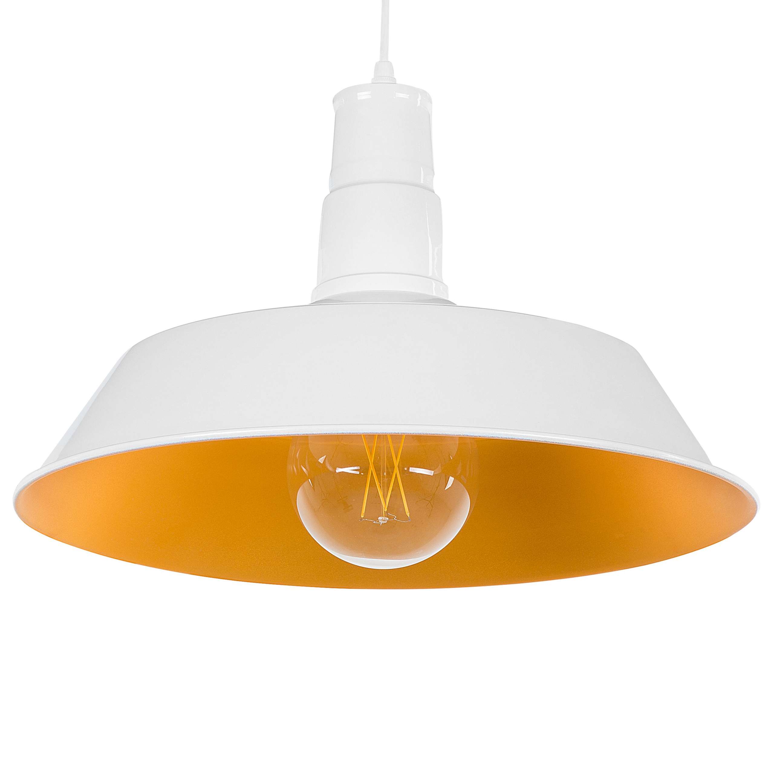 Pendellampa BAYOU Metall Vit