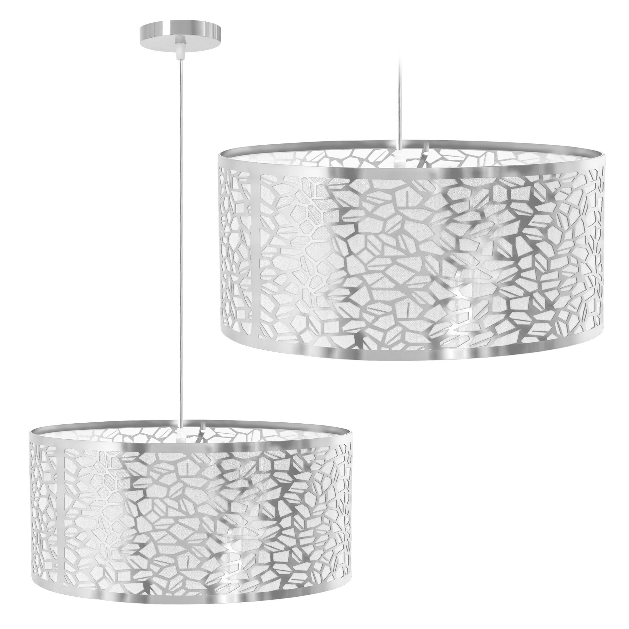 TOOLIGHT hängande taklampa APP1016-1CP Grå 40x40x15cm