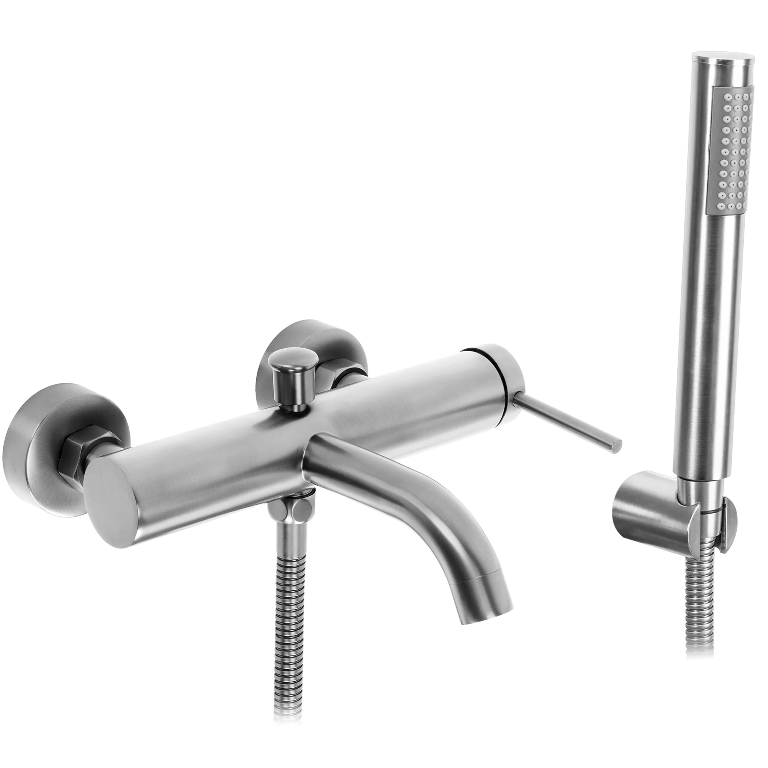 REA Badkarsblandare Spot Borstad Nickel, 22x23,5x18,5cm