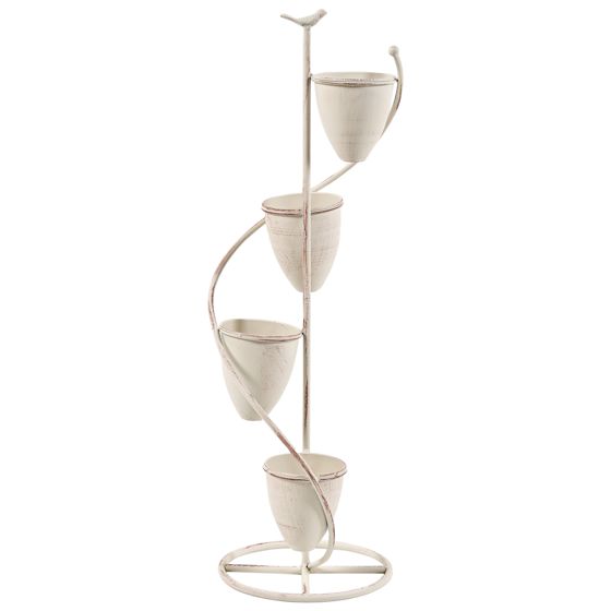 Växtställ BANEBERRY 24 cm Metall Beige