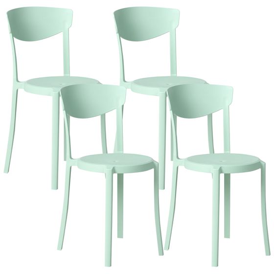 Set med 4 trädgårdsstolar VIESTE Mintgrön