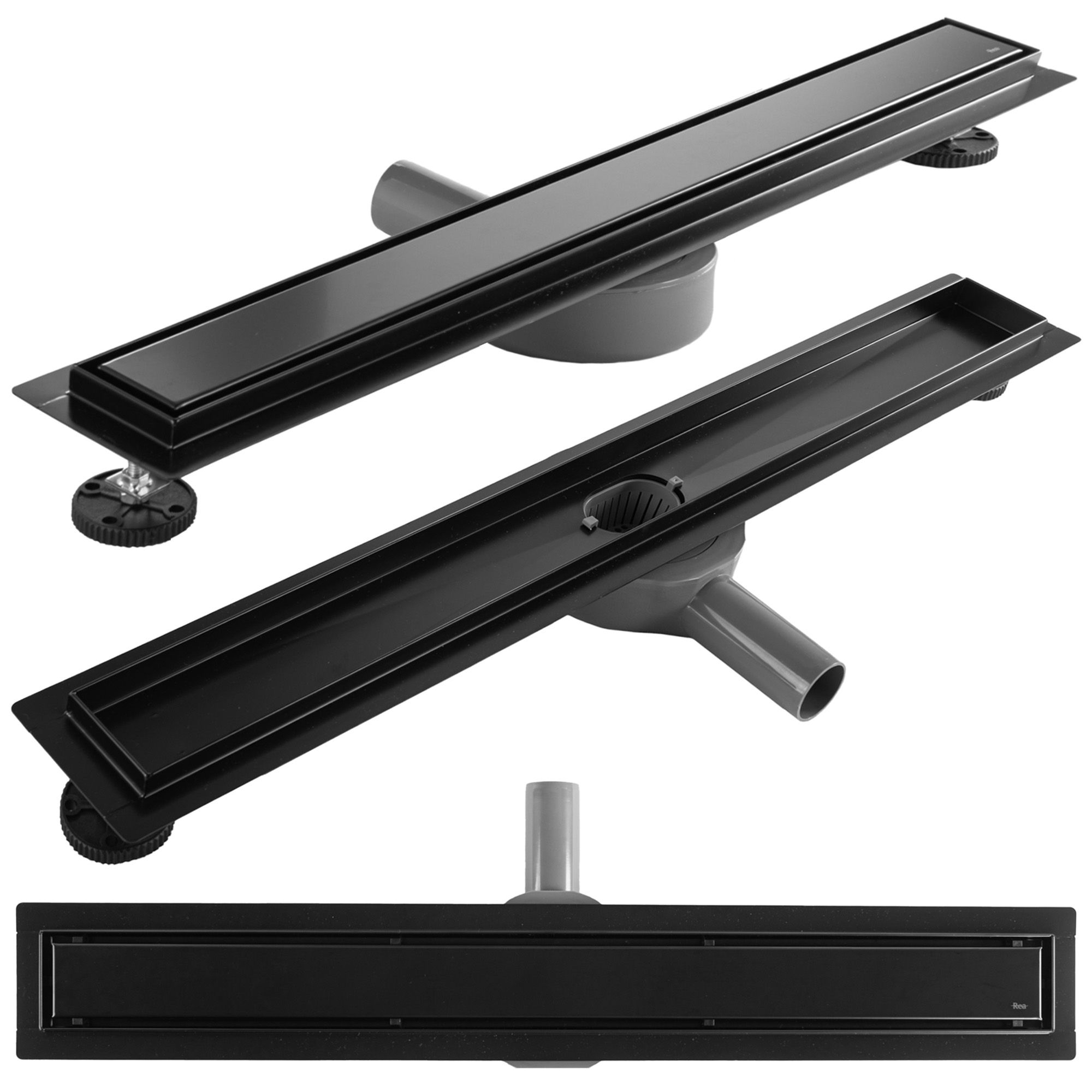 REA Linjeavlopp NEOX PRO 700 Svart, 74x11x6,5cm