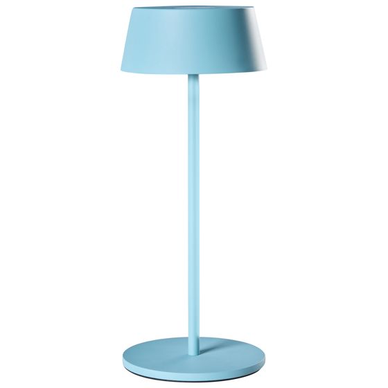 Trådlös LED-bordslampa GUDER med dimmer Metall Blå