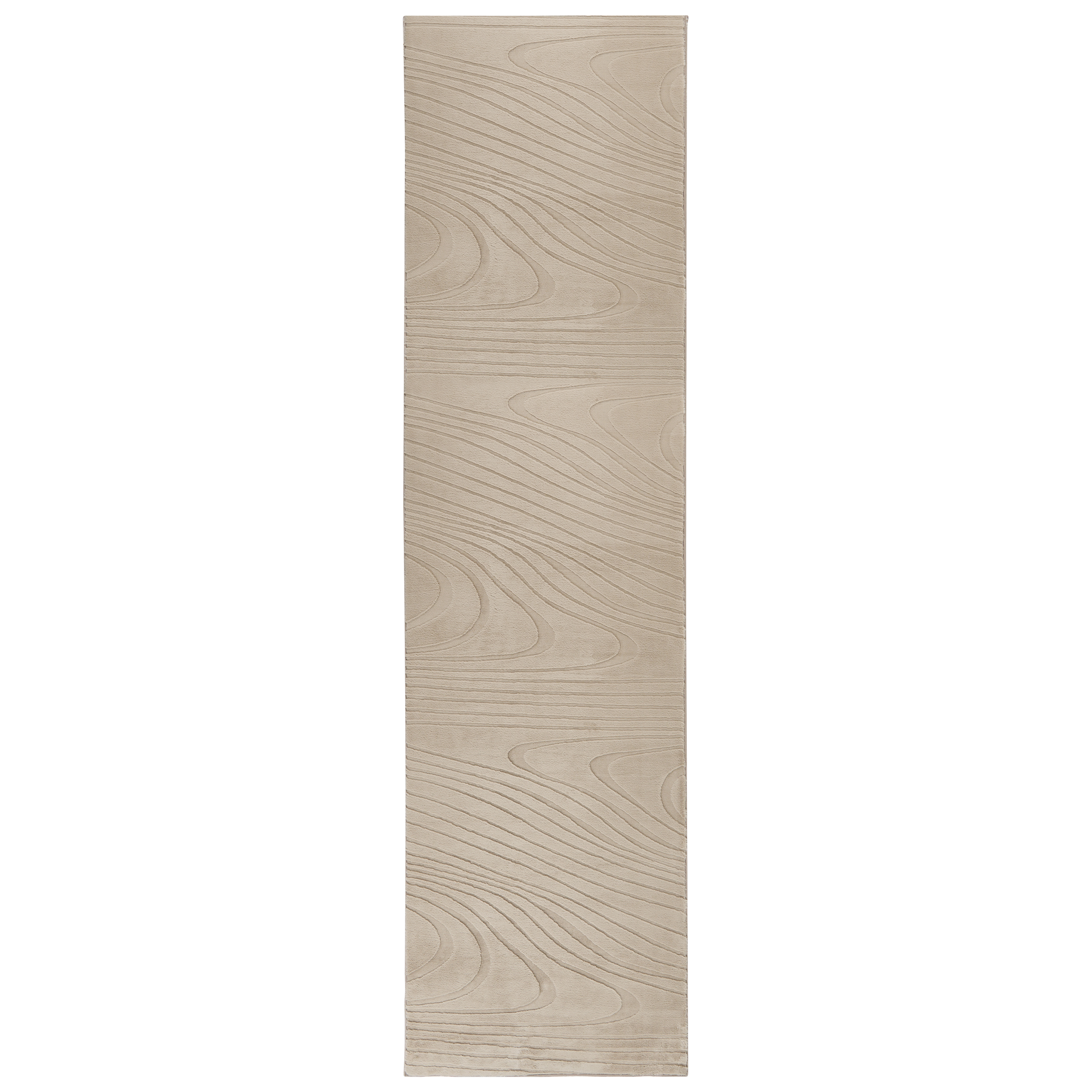 Fuskpälsmatta ONTAKE Beige 80 x 300 cm