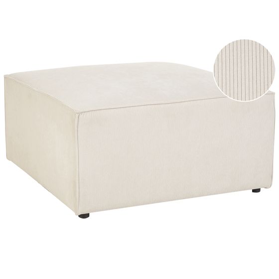 Fotpall LEMVIG Manchester Ljusbeige