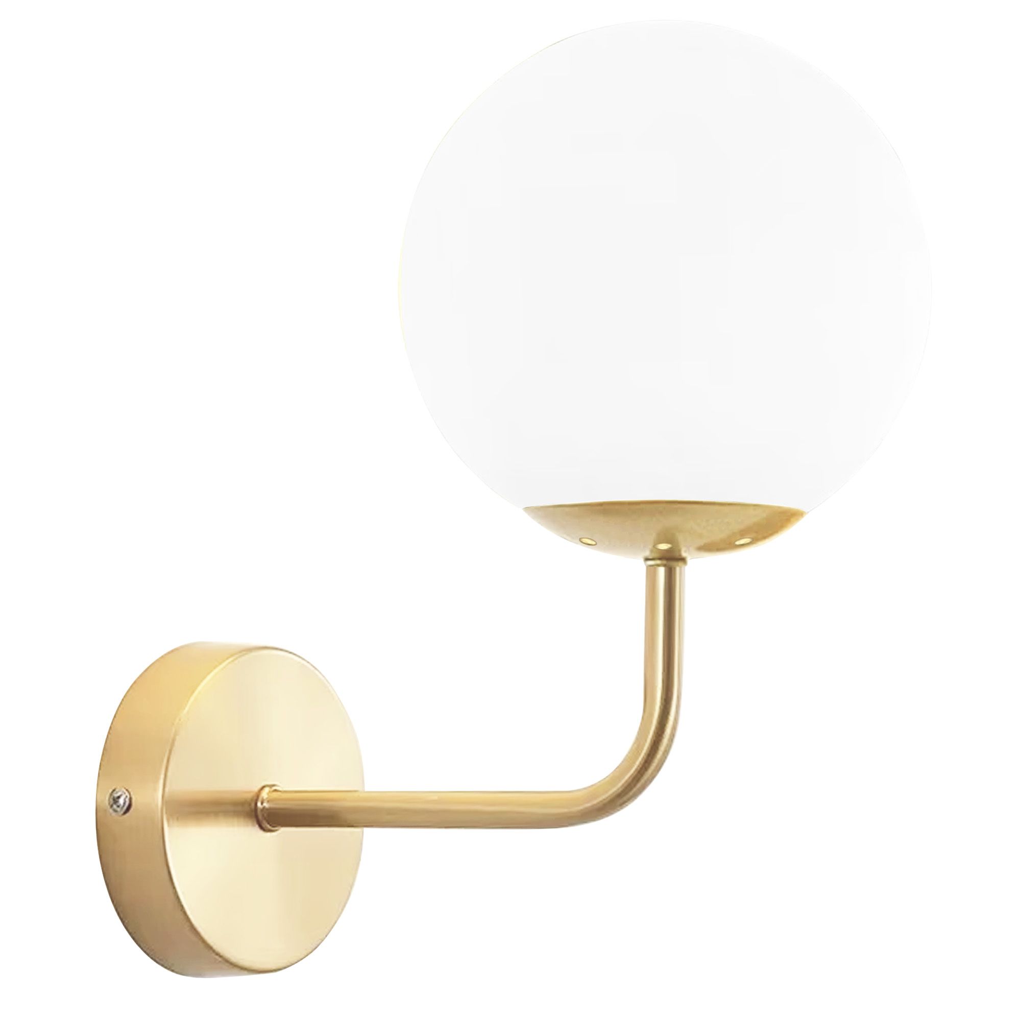 TOOLIGHT vägglampa G096-1W Guld/Vit 15x15x15cm