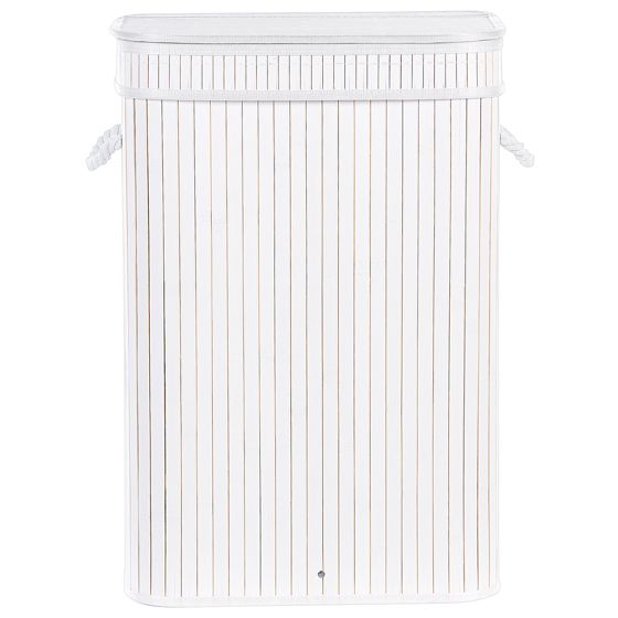 Tvättkorg KALUTARA Bambu Vit 72 L