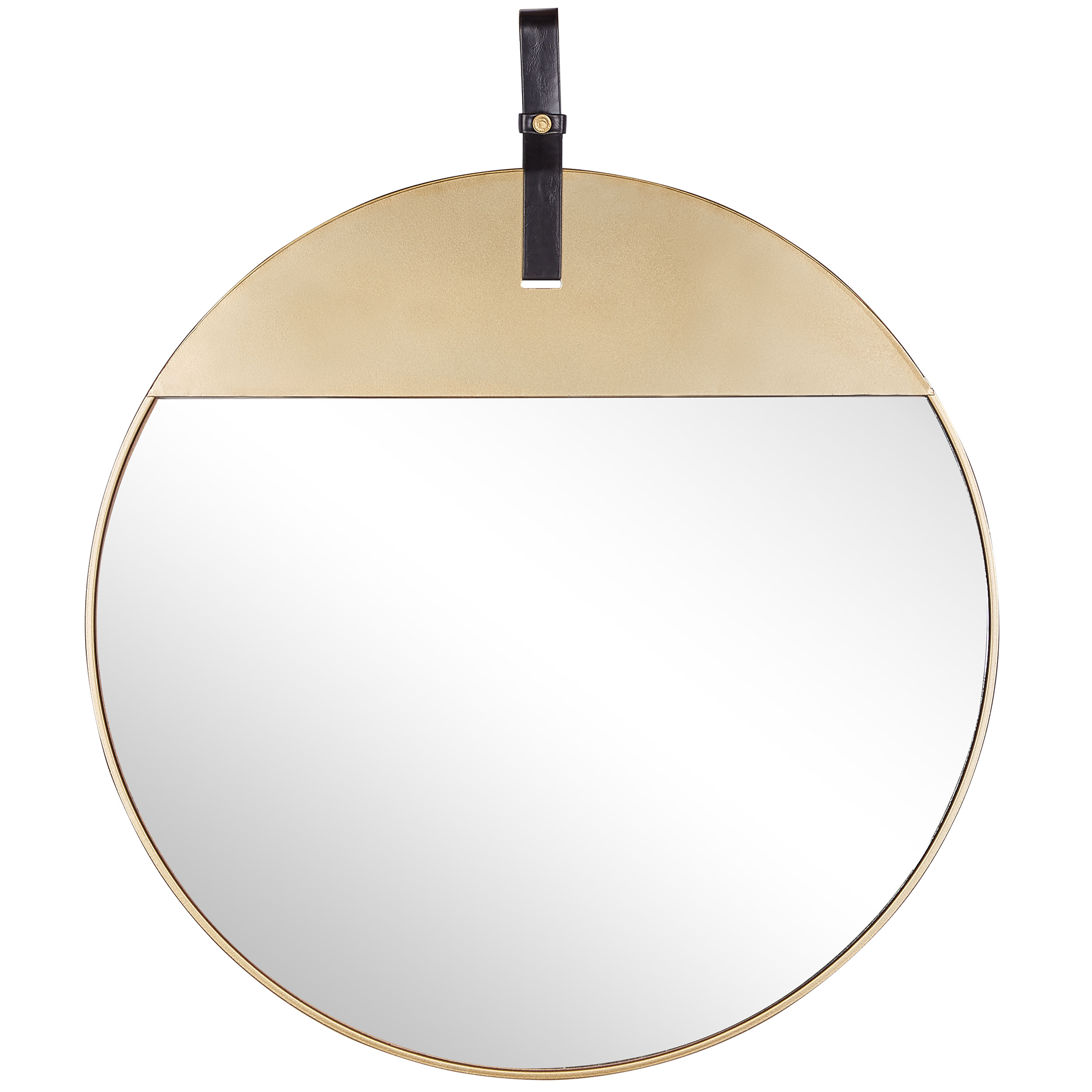 Väggspegel GURS 60 cm 60 cm Metall Guld