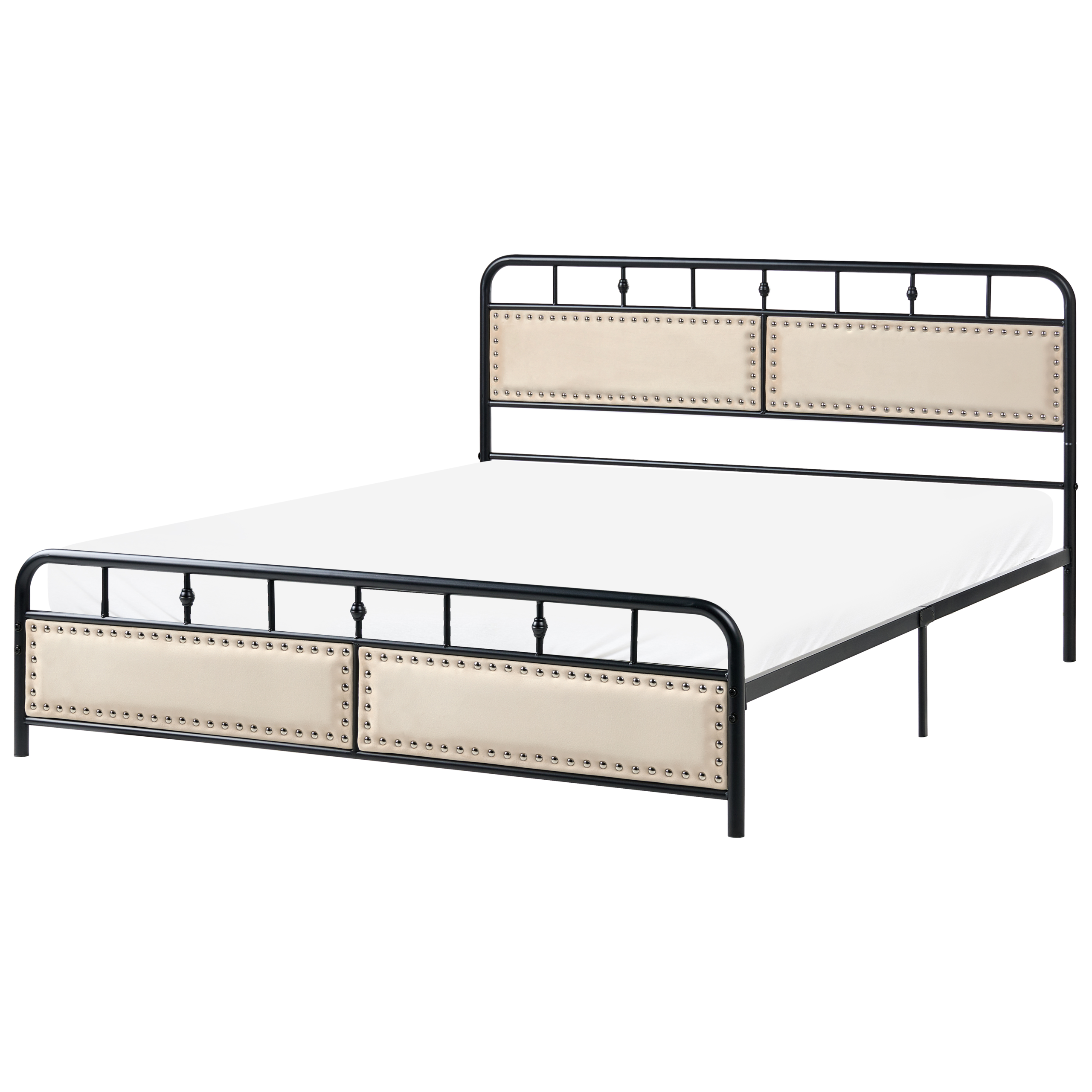 Säng med lamellram Metall BREUILLET 160 x 200 cm Svart