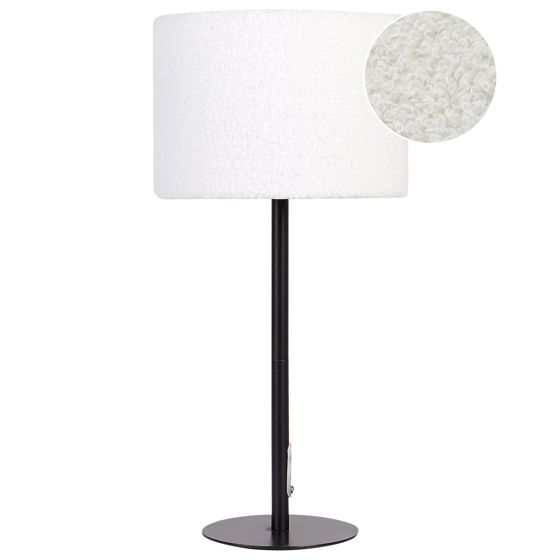 Bordslampa VINAZCO Bouclé Vit