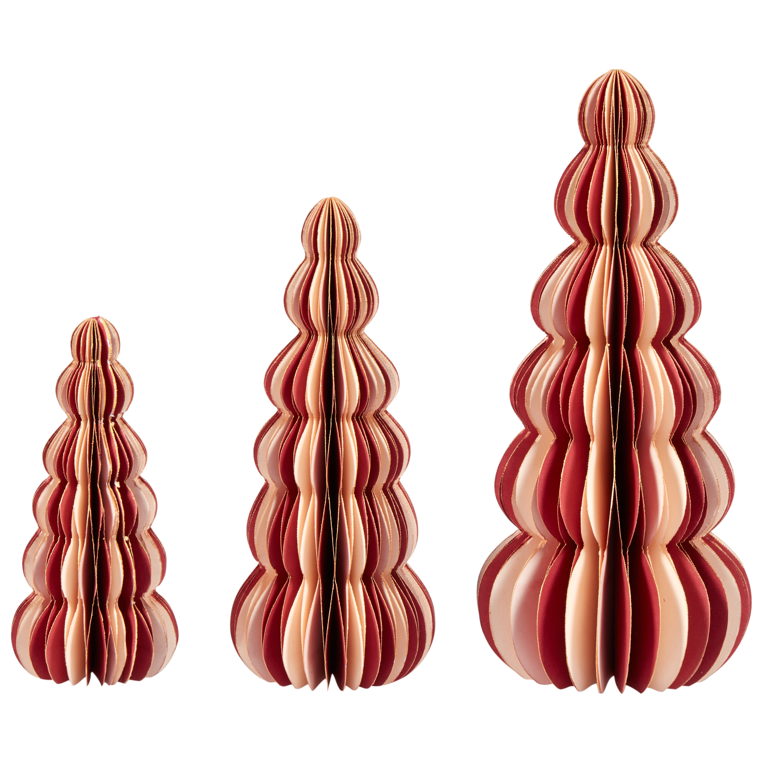Set med 3 figuriner DHAULAGIRI 15/20/25 cm Julgran Röd