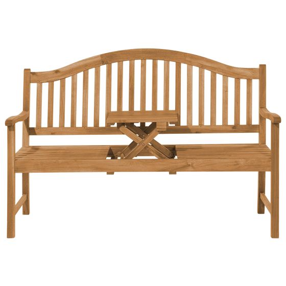 Trädgårdsbänk HILO 150 cm Akaciaträ Brun