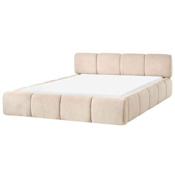 Säng med lamellram ORVILLE 160 x 200 cm Taupe