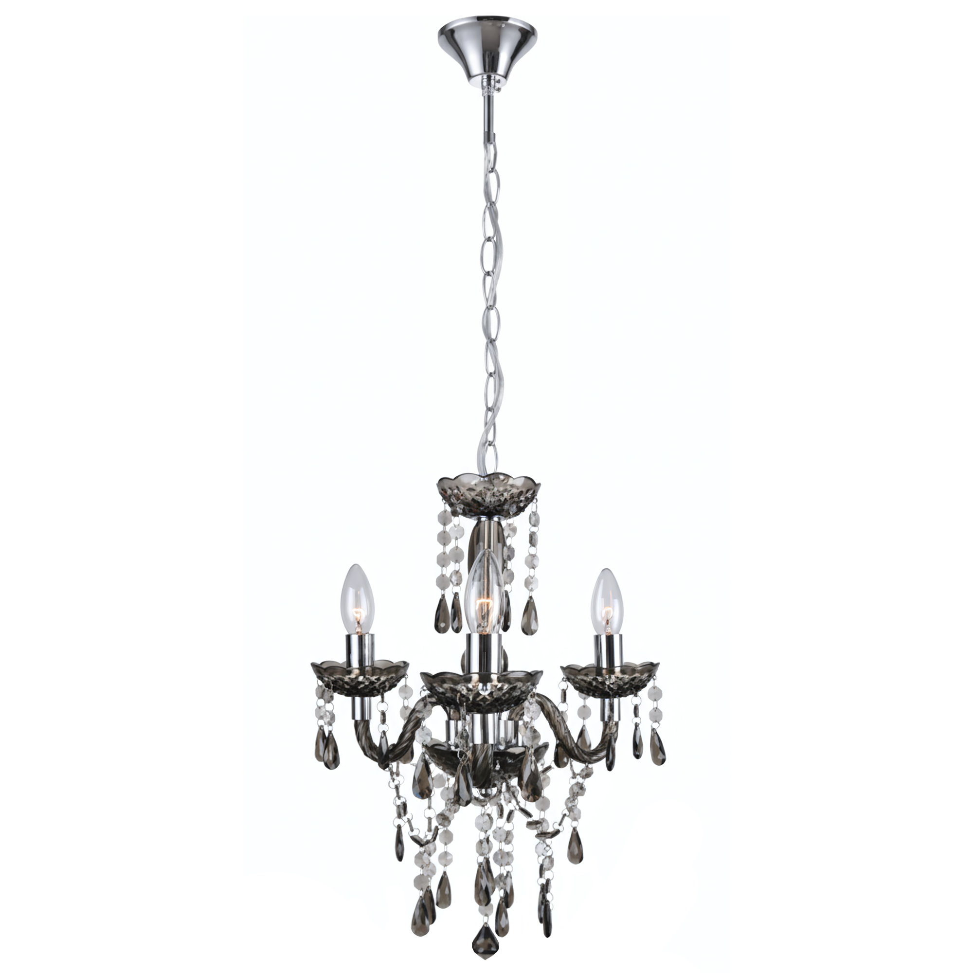 Toolight Hängande taklampa EBT007-3CP Grå 123x70x31cm